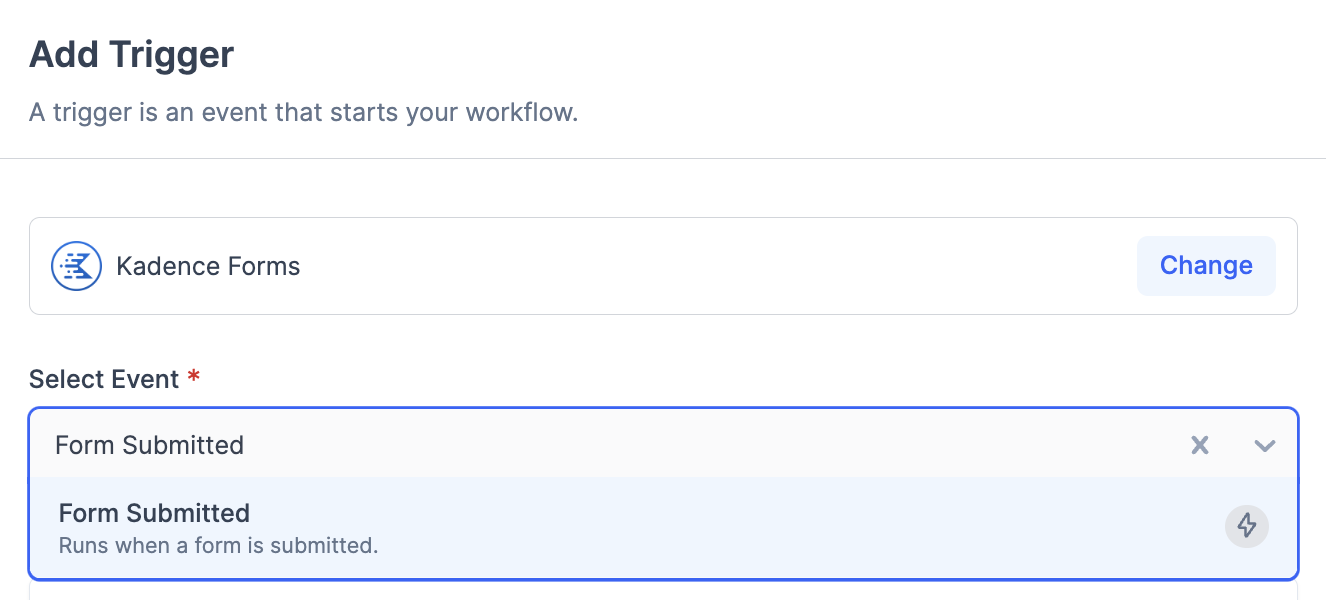 Kadenceform-triggers