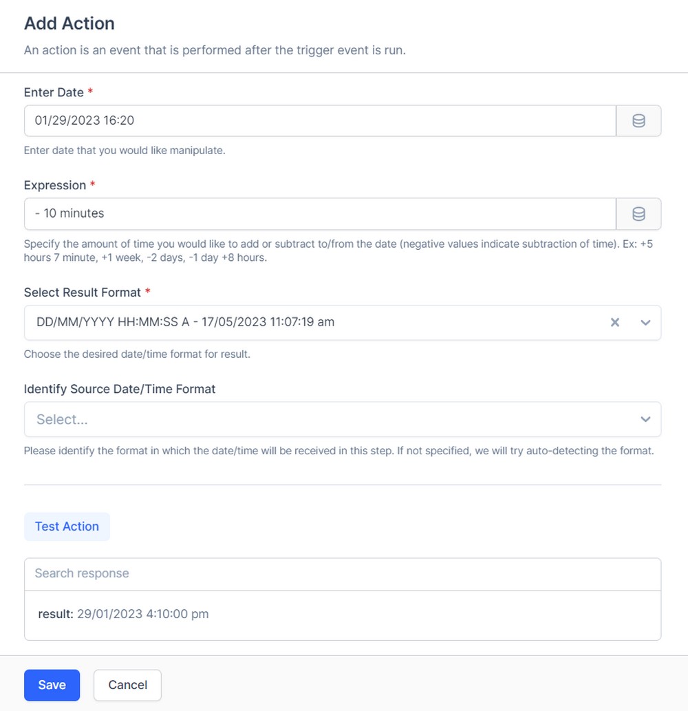 “Add/Subtract Time” formatter
