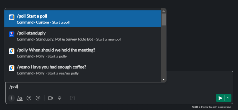 Gathering Feedback with Polls