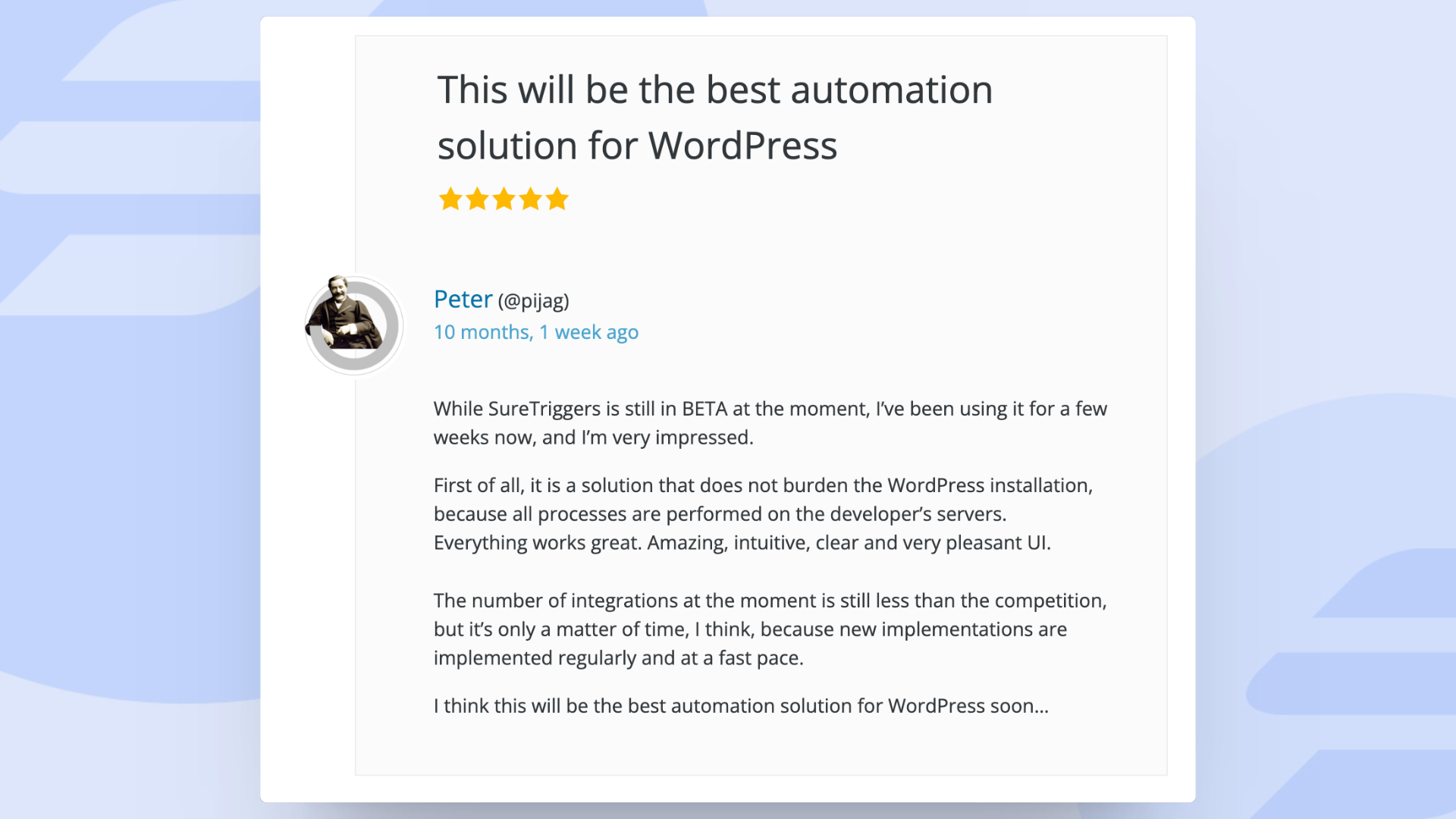 testimonial from OttoKit' user