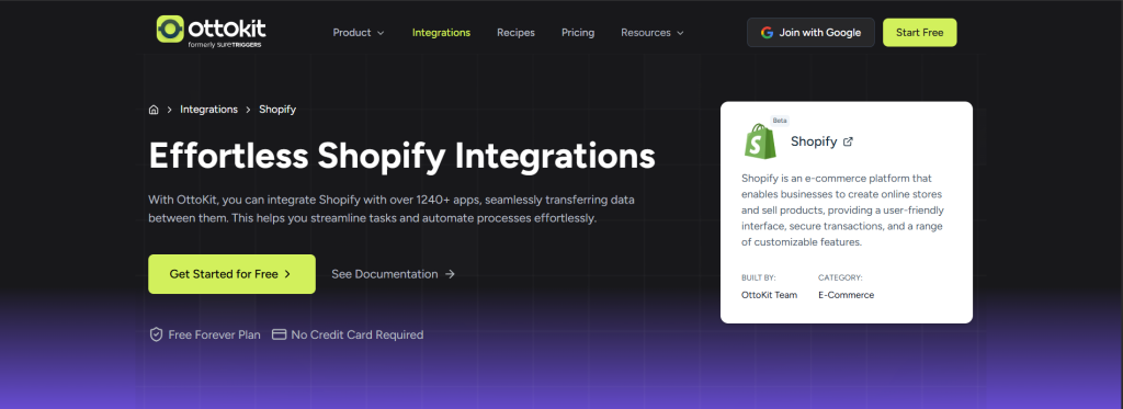 Integrate shopify with 1240+ apps using OttoKit