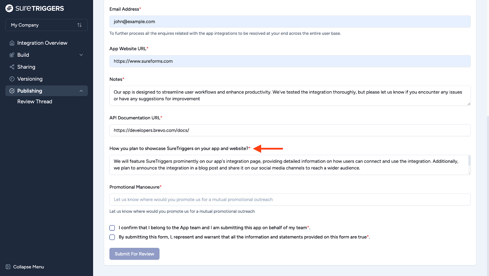 how can you showcase OttoKit as an integration option