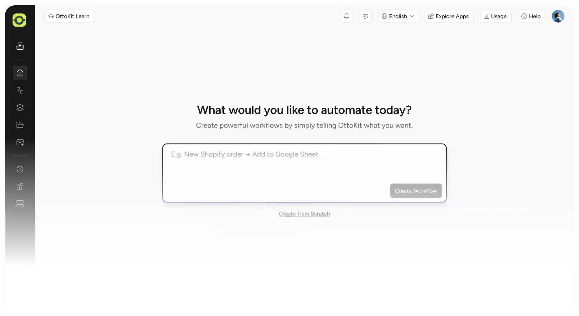 Create Workflow with a prompt in OttoKit